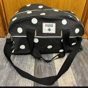 PINK VS HTF POLKADOT DUFFLE